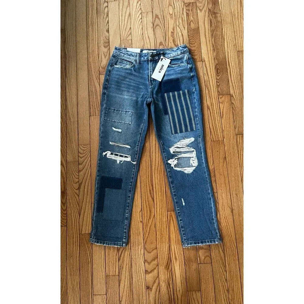 MICA jeans Mica jeans size 3 womens jeans 3/26 high rise boy cropped 100% cotton